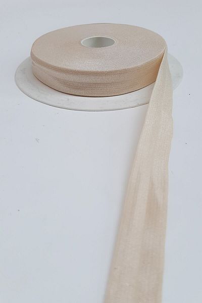Hobigram Decorative Stripe Beige Elastic Hair Band 1.5cm – Decorative Stripe, Stylish Design, Women's Accessory – Deko