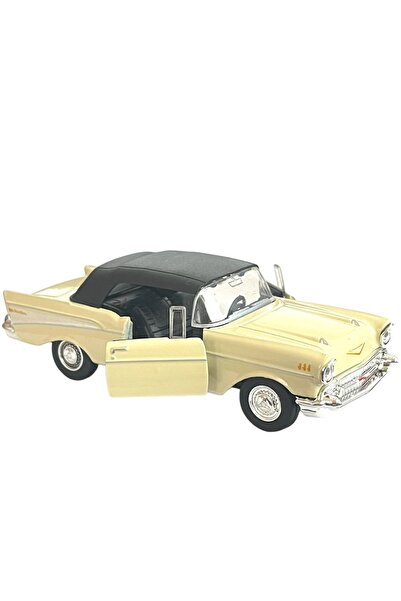 WELLY 1957 Chevrolet Bel Air Çek Bırak Krem 12 cm