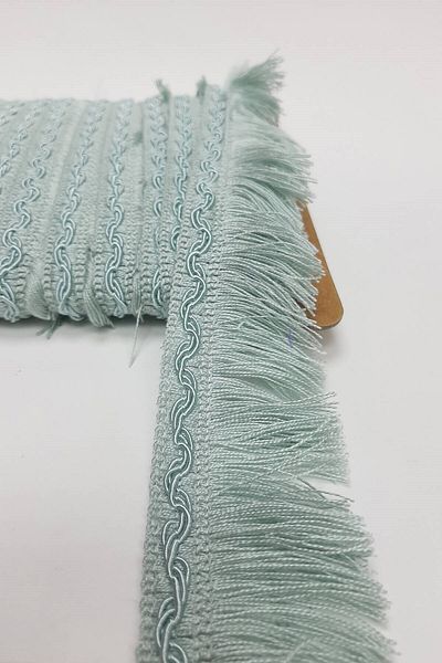 Hobigram Διακοσμητική κορδέλα Mint Green Rope Tassel Fringe Ribbon 5 cm – Διακοσμητική κορδέλα, κομψό σχέδιο – Διακοσμητική κορδέλα