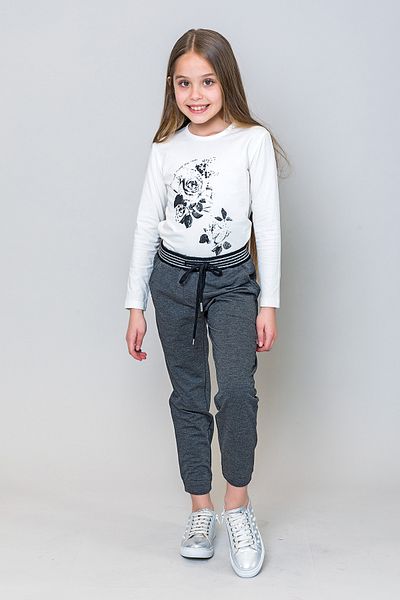 incity Pantaloni de trening pentru fete cu dungi cu sclipici