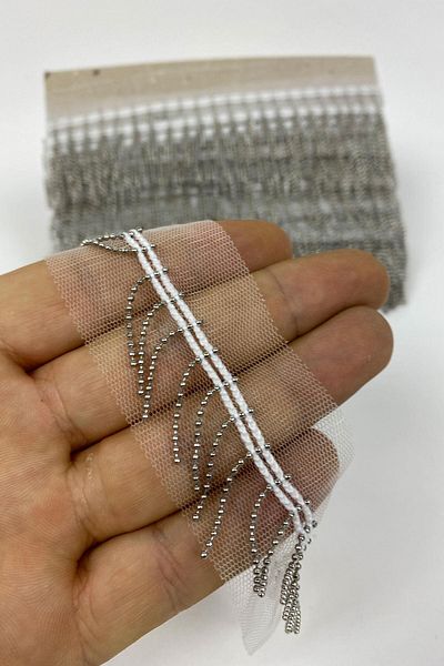 Hobigram Decorative Ribbon Nail Clipper Chain Tulle Fringe Tassel – Decorative Ribbon, Stylish Design – Dekorati