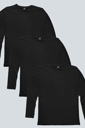 ROCKANDROLL Kad n Siyah Duz Uzun Kollu T shirt 3 lu Eko Paket Fiyat Yorumlar Trendyol