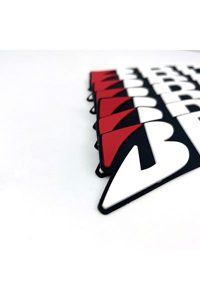 bombtire Bridgestone Tire Lettering Motorcycle & Vehicle 3d Auto Sticker New Model Embossed Lettering 2.5 cm