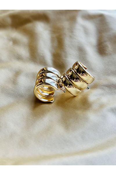 Venüs Accessory Sequential Model Steel Earrings