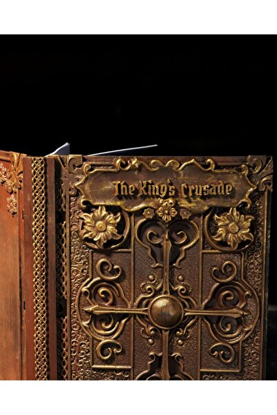 TuransoyCraft Ortaçağ Krallıkları Motifli İsme Özel Defter Kabı Defter Koruyu...