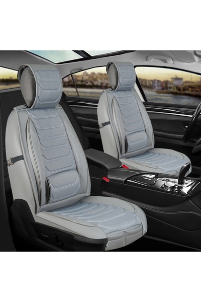 ACKSTORE Ford Focus 2 Compatible Semi-Leather Auto Seat Cover Front-Rear Set ...