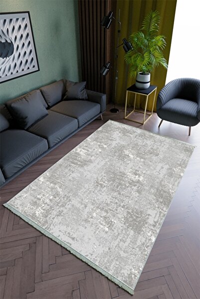 10 Post Online Salon Halısı Modern Spor Gri Kaydırmaz Kesme Yıkanabilir Ince Halı Tüysüz Kilim