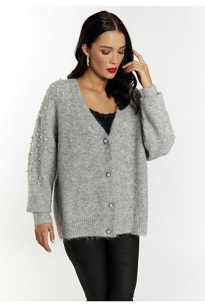 Faina Strickjacke mit Perlen imane