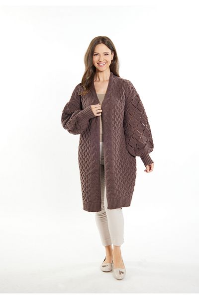 USHA Strick Cardigan sivene