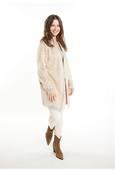 USHA FESTIVAL Strick Cardigan flesh