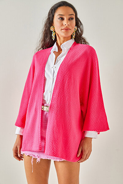 Olalook Women's Fuchsia Bat Spring Cardigan HRK-19000057