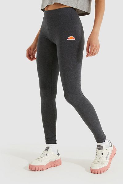 Ellesse Damen Leggings SOLOS 2 - lange Hose, Jersey, Baumwollstretch, Logo-Print