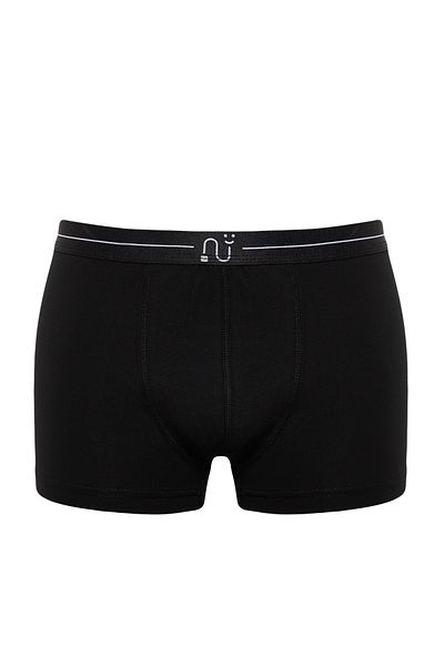 Trendyol Collection Flexibilní bavlněný boxer s černým vzorem Balení po 3 kusech – Tmnaw24Bx00003