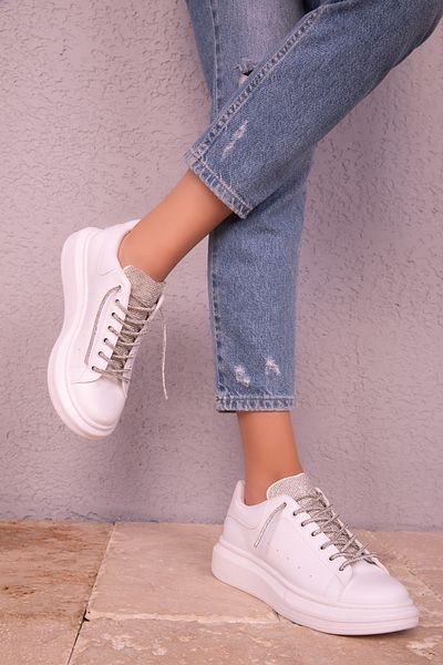 SOHO Women's White Sneakers 18365