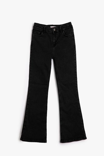 Koton Girl's Black Jeans 3WKG40044AD