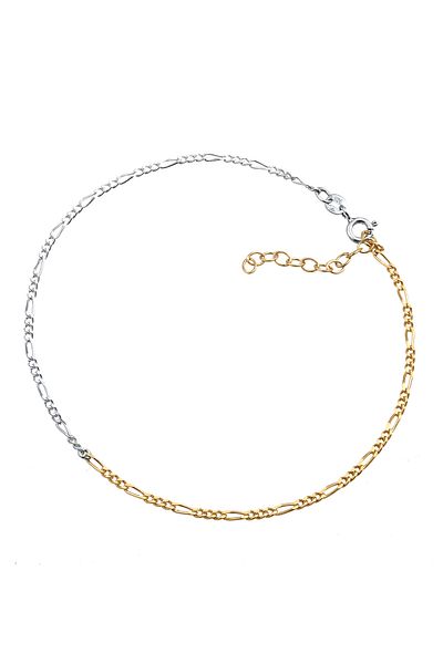 ELLI Fußschmuck Figaro Sommer Zeitlos Basic 925er İki Renkli
