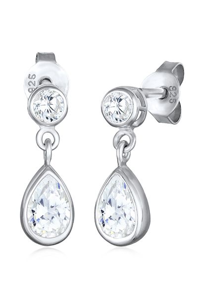 ELLI Ohrringe Tropfen Zirkonia Elegant 925 Gümüş