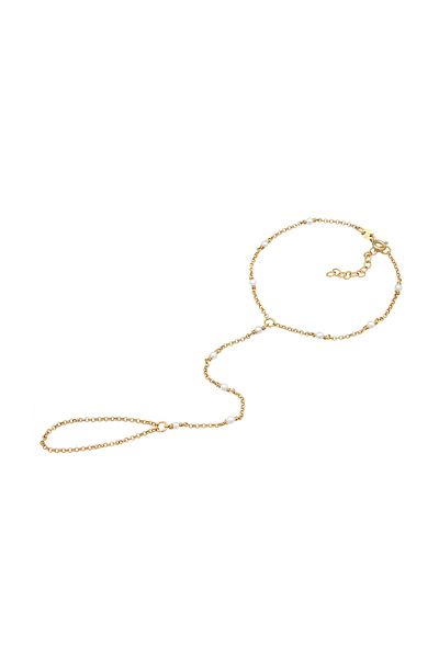 ELLI Handkette und Handkette Muschelkernperlen – Armband