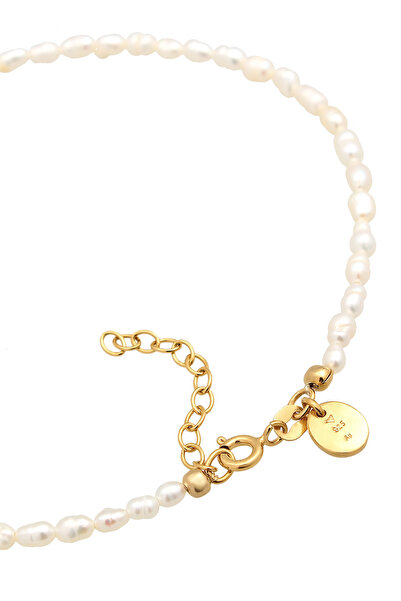 ELLI Fußschmuck Süßwasserperlen Klassik 925 Silber