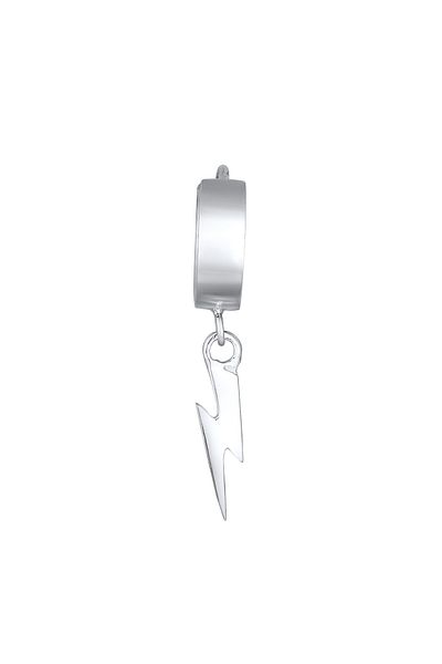 KUZZOI Ohrringe Blitz Tek Scharnier Creole 925 Silber