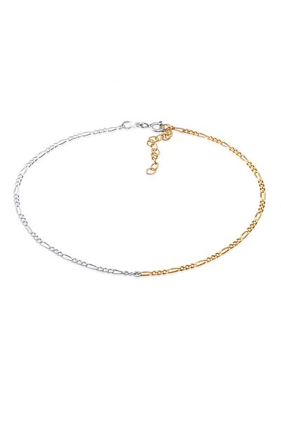 ELLI Fußschmuck Figaro Sommer Zeitlos Basic 925er İki Renkli