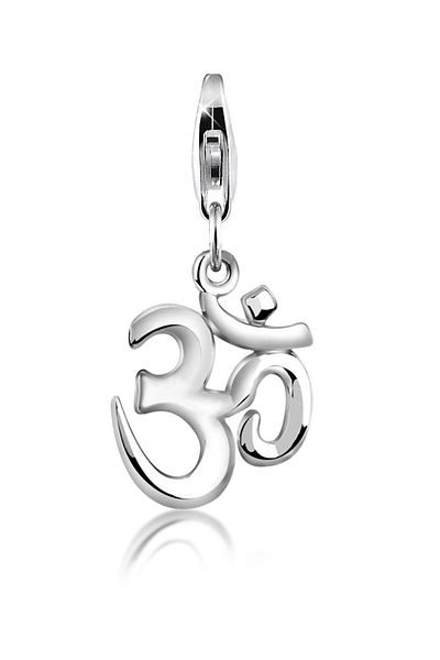 Nenalina Charm Om Symbol Anhänger 925 Silber