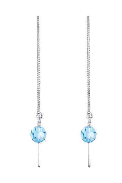 ELLI Ohrringe Kette Kugel Kristalle Eleganz Silber