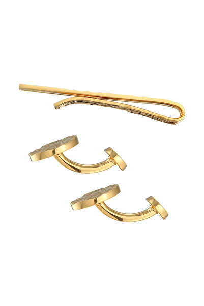 KUZZOI Schmuckset Manschettenknöpfe Krawattennadel Set 925 Silber