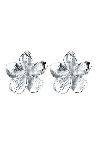 ELLI Ohrringe Frangipani Blüte Blume Blüte 925 Silber