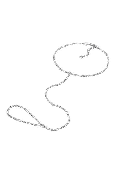 ELLI Armband Handchain Handkette Figaro 925 Silber