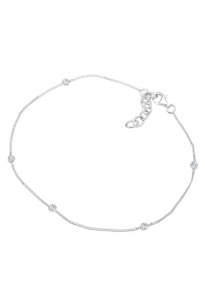 ELLI Fußschmuck Sommer Kristal 925 Ayar Gümüş