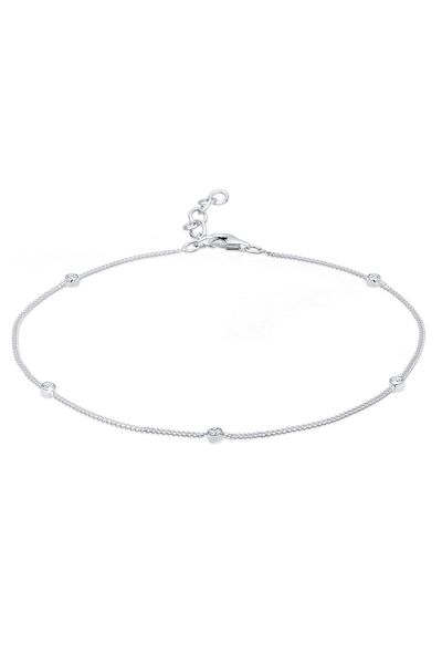 ELLI Fußschmuck Sommer Kristal 925 Ayar Gümüş
