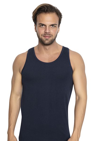 TOLIN Ανδρικό εσώρουχο Navy Blue - 100% βαμβάκι, μονό ζέρσεϊ 114, συσκευασία 3