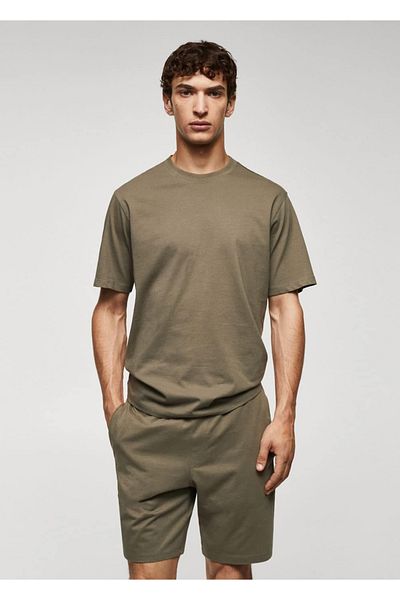 MANGO Man Pyjama-Set aus Baumwollshorts
