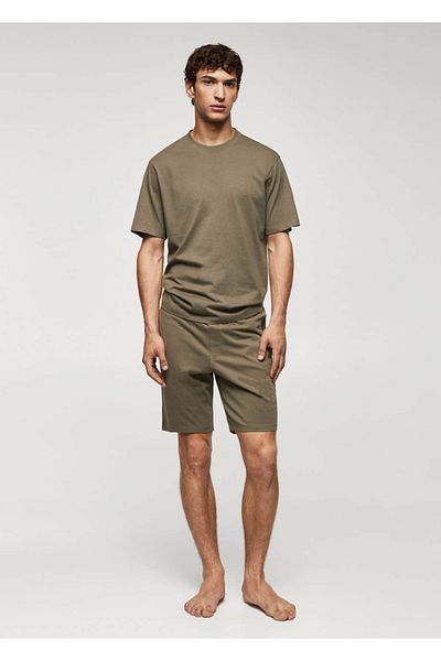 MANGO Man Pyjama-Set aus Baumwollshorts