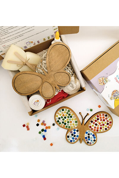Mia Creative Art Kelebek Figürü Ahşap Çocuk Mozaik Seti- Eğitici Oyun Seti - ...