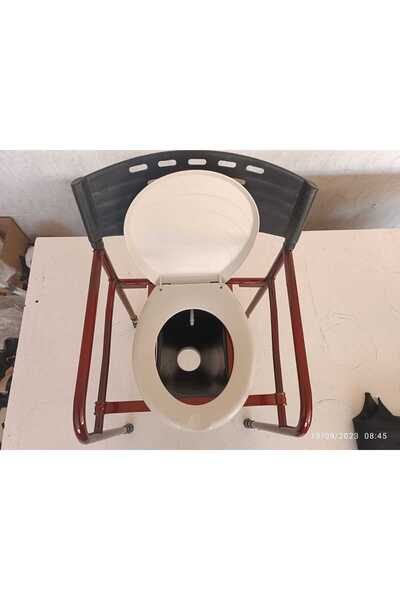 MEDİKALBİM Taharet Yapılabilen Yükseklik Ayarlı Hasta Tuvalet Sandalyesi WC l...