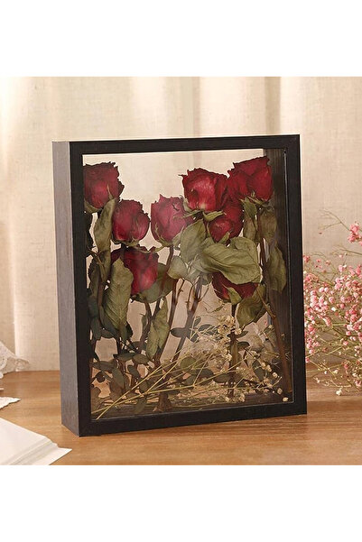 Verda Çerçeve Ramă de memorie bidirecțională de 30x40 cm! Cutie de trandafiri Cutie transparentă de trandafiri