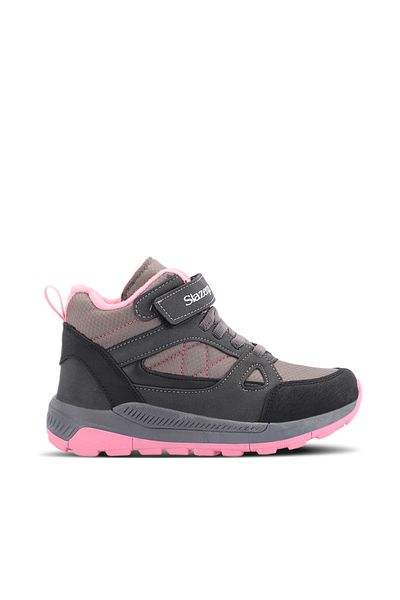 Slazenger Κοριτσίστικα Μποτάκια Σκούρο Γκρι / Ροζ