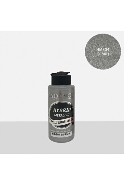 Cadence Hibrit Metalik Multisurface Akrilik Boya 120 Ml Hm804 Gümüş