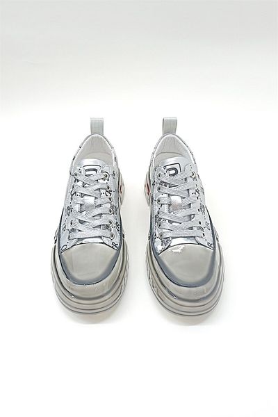 Guja Patterned Special Coated Gray Men's Sneakers