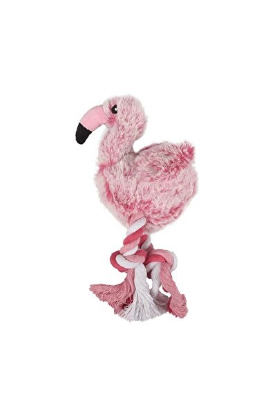 Flamingo Plush Dog Toy Pink