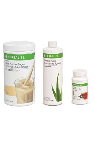 Herbalife Vanilyalı Shake + Aloevera + 50 Gr Klasik Çay