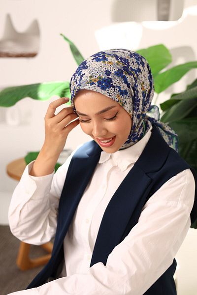 Silk Home Μοτίβο κήπου Μαλακό βαμβακερό κασκόλ