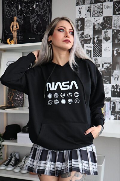 Gofeel Nasa Planets Sweat Sweathsirt 3 Thread Raster Streetwear Hoodie Gofeel