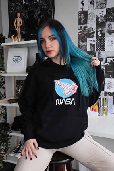 Gofeel Nasa Rocket Sweat Sweathsirt 3 Thread Raster Streetwear Hoodie Gofeel