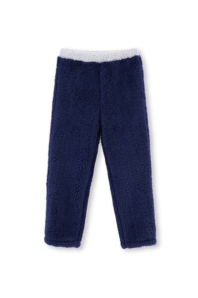 Dagi Marineblaue Sherpa-Unisex-Trainingshose