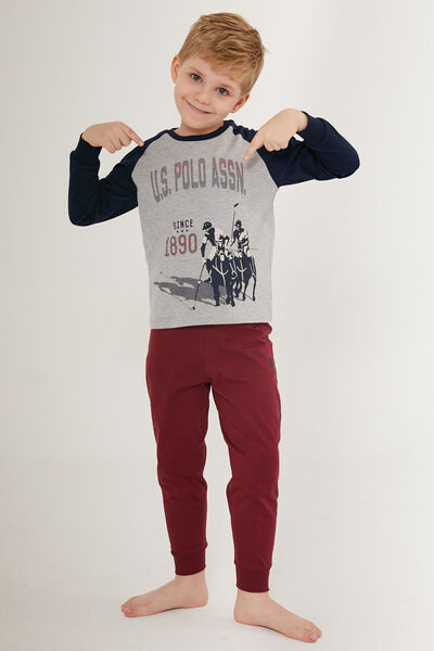 U.S. Polo Assn. U.S. Polo Assn Gray Boy's Long Sleeve Double Suit