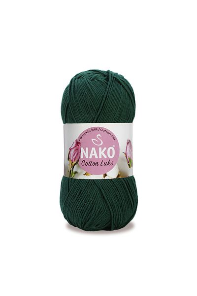 NAKO Βαμβακερό νήμα πλεξίματος πολυτελείας 100 gr Αριθμός χρώματος: 97580 NEFTY GREEN