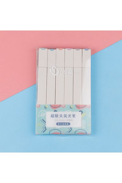 ASTAMON Morandi 6-Color Quality Pocket Type Marking Marker Set Soft Colors-Type 4